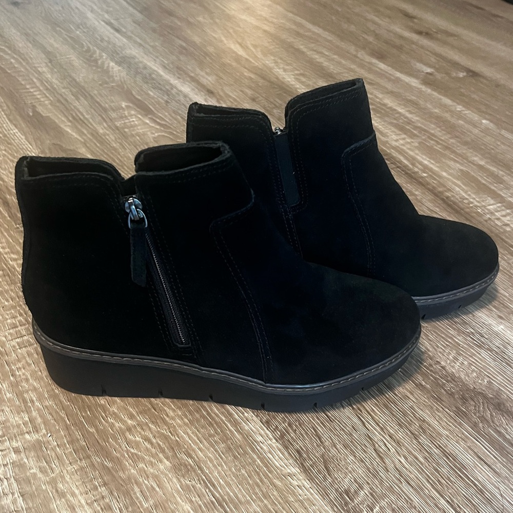 Women’s Black Clark Booties